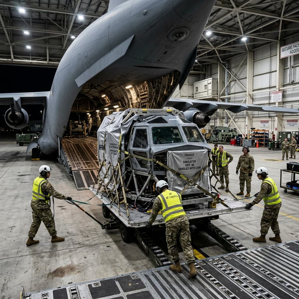 Aviation Simulator Equipment Install