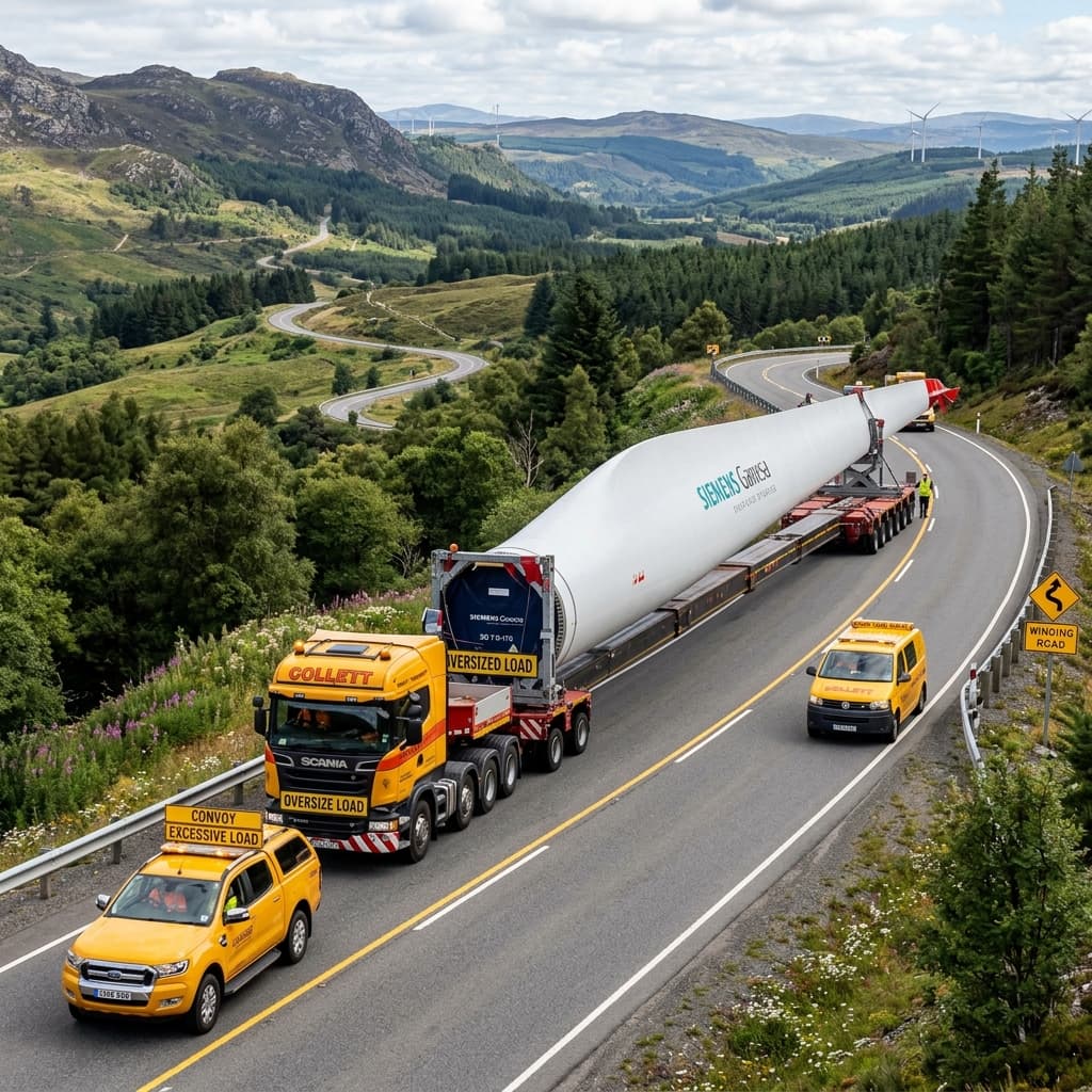 Renewable Energy Wind Turbine Delivery